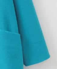 ZMUCE24360 al'aise modulation(アレーズモジュレーション) BIGポケットオーバーシルエットコート ライトブルー