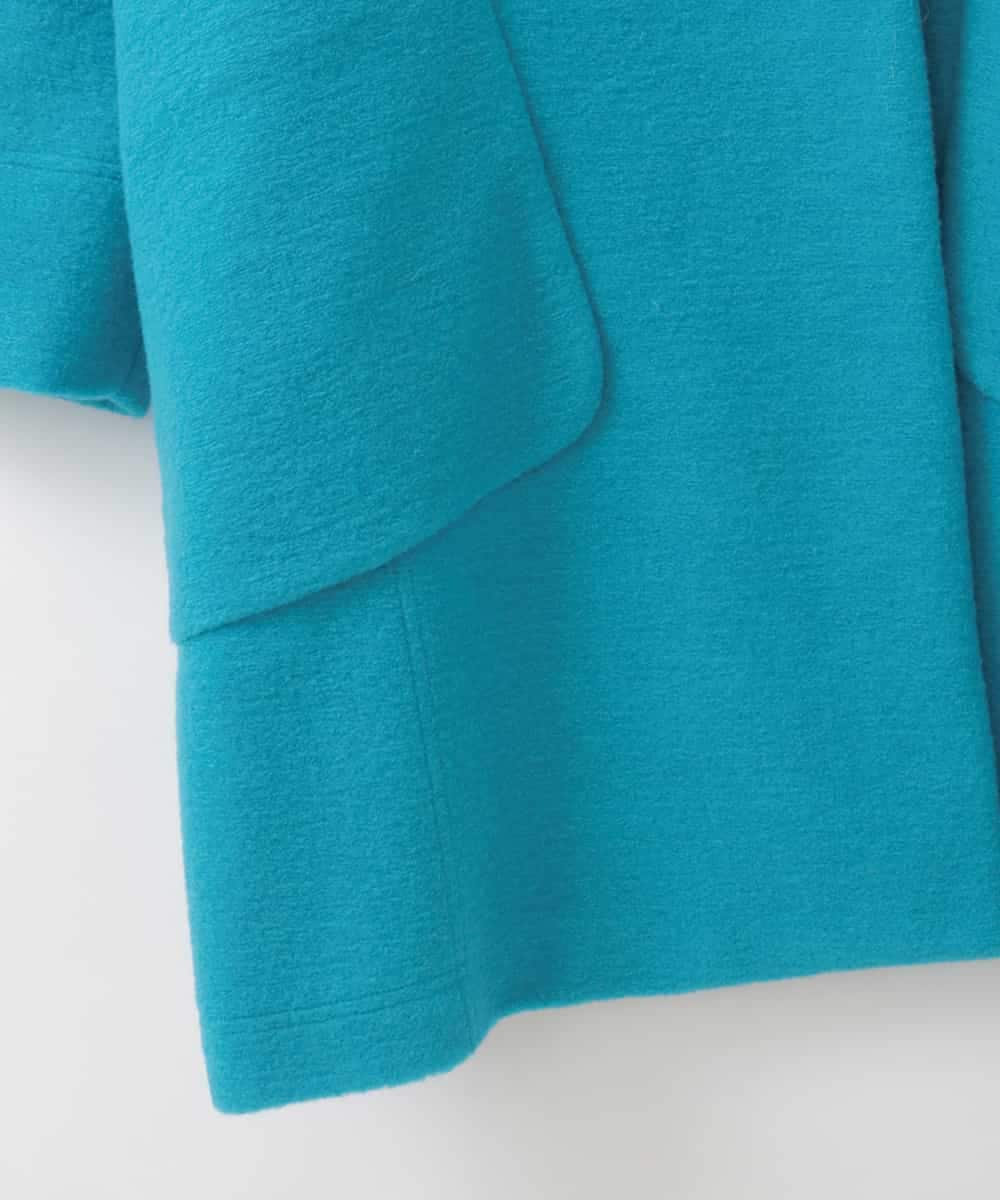 ZMUCE24360 al'aise modulation(アレーズモジュレーション) BIGポケットオーバーシルエットコート ライトブルー