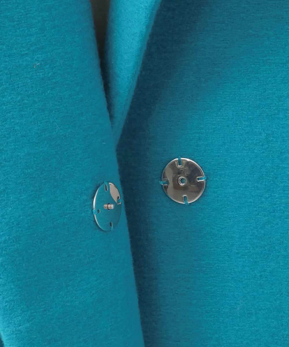 ZMUCE24360 al'aise modulation(アレーズモジュレーション) BIGポケットオーバーシルエットコート ライトブルー