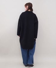 ZMUCE25310 al'aise modulation(アレーズモジュレーション) ウールブレンドシャツコート ブラック