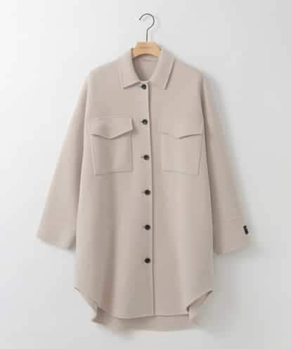 ZMUCE25310 al'aise modulation ウールブレンドシャツコート