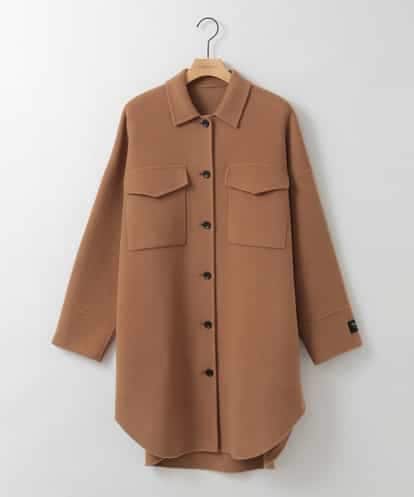 ZMUCE25310 al'aise modulation ウールブレンドシャツコート