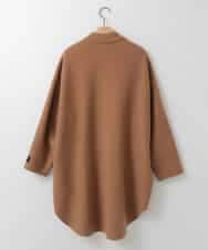 ZMUCE25310 al'aise modulation(アレーズモジュレーション) ウールブレンドシャツコート ベージュ