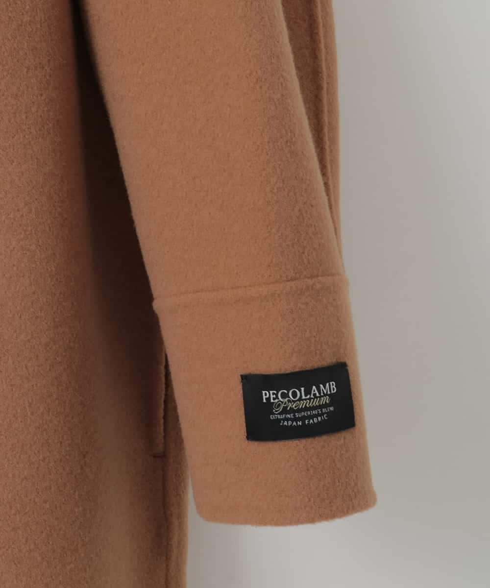 ZMUCE25310 al'aise modulation(アレーズモジュレーション) ウールブレンドシャツコート ベージュ