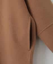 ZMUCE25310 al'aise modulation(アレーズモジュレーション) ウールブレンドシャツコート ベージュ