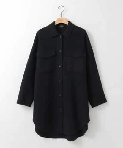 ZMUCE25310 al'aise modulation ウールブレンドシャツコート