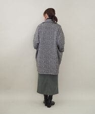 ZMUCE26290 al'aise modulation(アレーズモジュレーション) 裏起毛コクーンシルエットコート ブラック