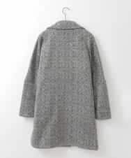 ZMUCE26290 al'aise modulation(アレーズモジュレーション) 裏起毛コクーンシルエットコート ブラック