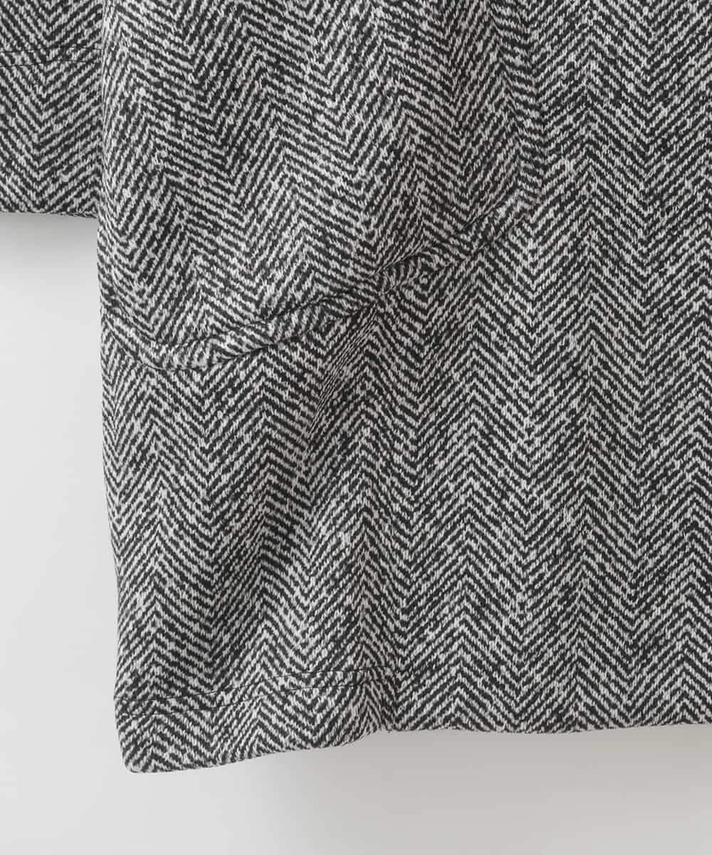 ZMUCE26290 al'aise modulation(アレーズモジュレーション) 裏起毛コクーンシルエットコート ブラック