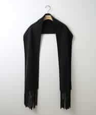 ZMUCW05390 al'aise modulation(アレーズモジュレーション) ストール付きノーカラーウールコート ダークグレー