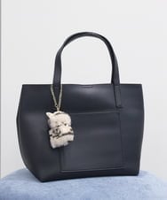 ZMYAE01026 al'aise modulation(アレーズモジュレーション) キャットホルダーバッグチャーム ライトグレー