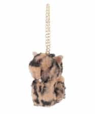 ZMYAE01026 al'aise modulation(アレーズモジュレーション) キャットホルダーバッグチャーム ベージュ