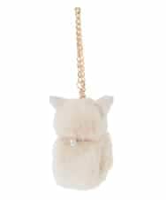 ZMYAE01026 al'aise modulation(アレーズモジュレーション) キャットホルダーバッグチャーム ホワイト