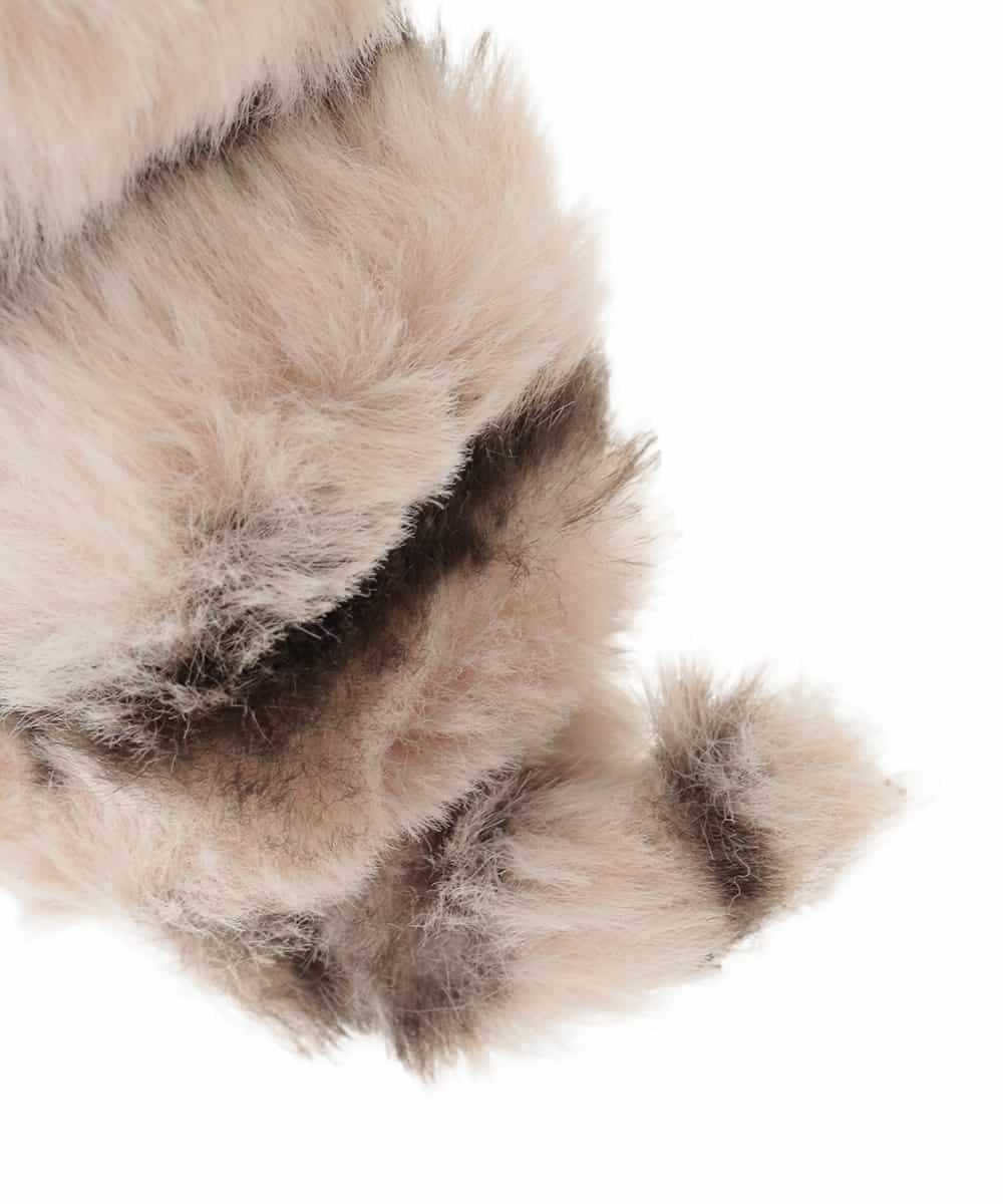 ZMYAE01026 al'aise modulation(アレーズモジュレーション) キャットホルダーバッグチャーム ライトグレー