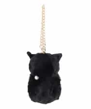 ZMYAE01026 al'aise modulation(アレーズモジュレーション) キャットホルダーバッグチャーム ブラック