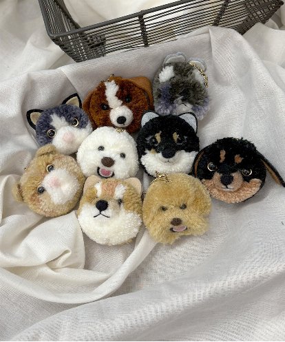 ZMYAE02029 al'aise modulation もこもこアニマルバッグチャーム