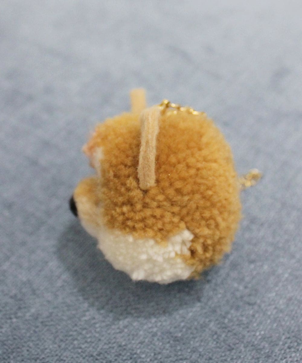 ZMYAE02029 al'aise modulation(アレーズモジュレーション) もこもこアニマルバッグチャーム ベージュ(ベージュ柴犬)