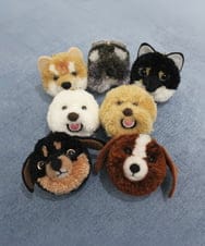 ZMYAE02029 al'aise modulation(アレーズモジュレーション) もこもこアニマルバッグチャーム ブラウン(ブラウン犬)