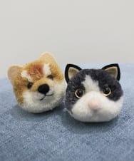 ZMYAE02029 al'aise modulation(アレーズモジュレーション) もこもこアニマルバッグチャーム グレー(グレーねこ)