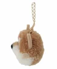 ZMYAE02029 al'aise modulation(アレーズモジュレーション) もこもこアニマルバッグチャーム ベージュ(ベージュ柴犬)