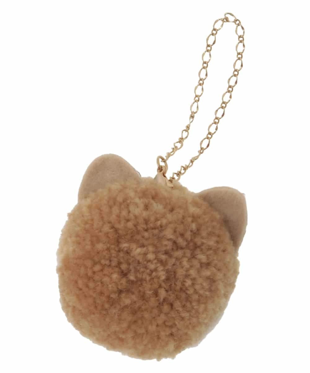 ZMYAE02029 al'aise modulation(アレーズモジュレーション) もこもこアニマルバッグチャーム ベージュ(ベージュ柴犬)