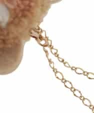 ZMYAE02029 al'aise modulation(アレーズモジュレーション) もこもこアニマルバッグチャーム ベージュ(ベージュ柴犬)