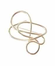 ZMYTW01023 al'aise modulation(アレーズモジュレーション) ジオメトリックモチーフブローチ ゴールド