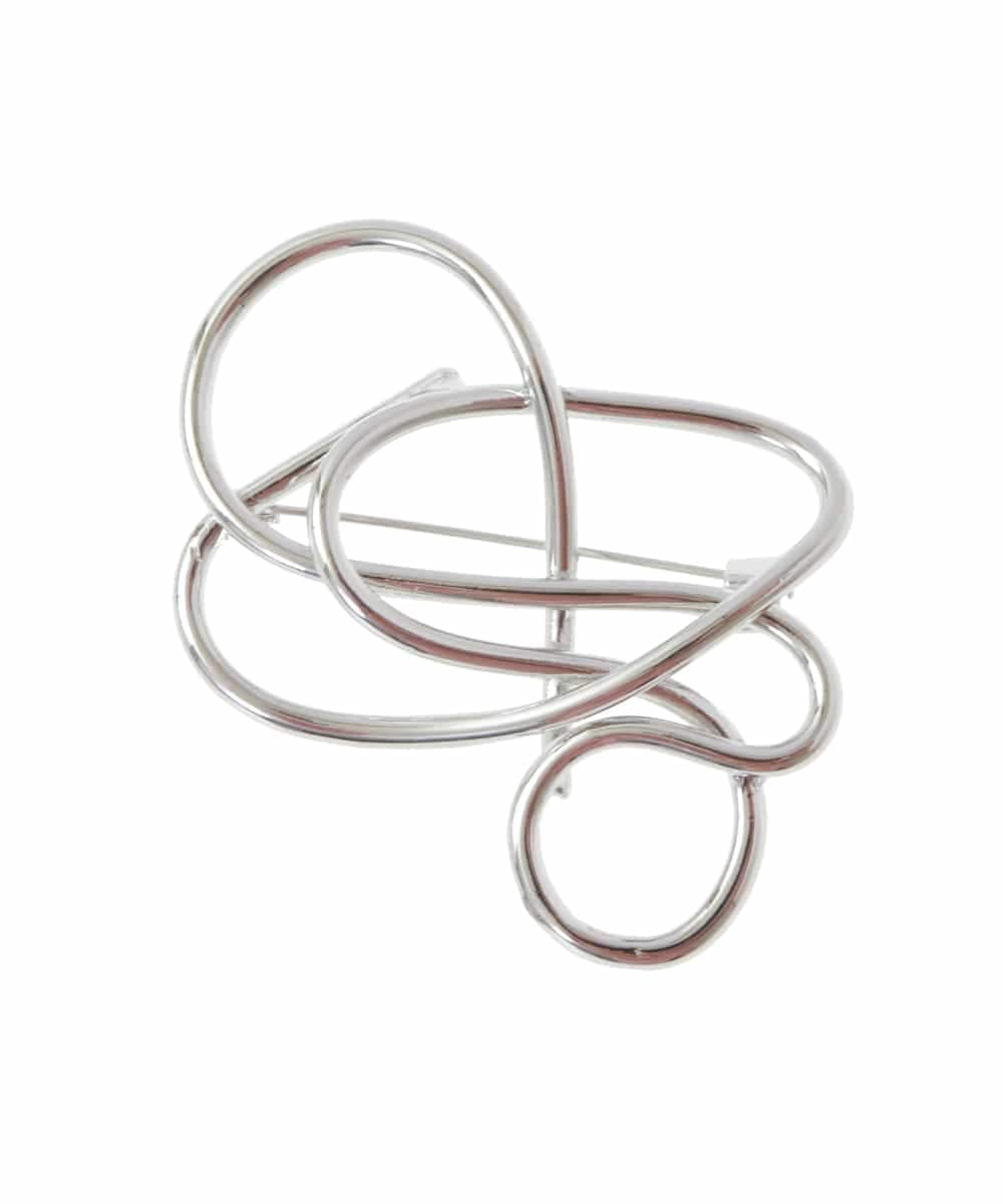 ZMYTW01023 al'aise modulation(アレーズモジュレーション) ジオメトリックモチーフブローチ シルバー