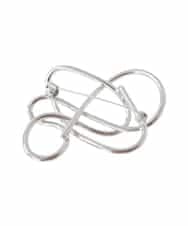 ZMYTW01023 al'aise modulation(アレーズモジュレーション) ジオメトリックモチーフブローチ シルバー