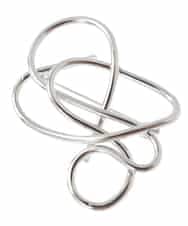 ZMYTW01023 al'aise modulation(アレーズモジュレーション) ジオメトリックモチーフブローチ シルバー