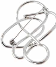 ZMYTW01023 al'aise modulation(アレーズモジュレーション) ジオメトリックモチーフブローチ シルバー