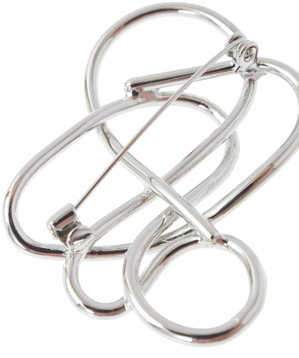 ZMYTW01023 al'aise modulation(アレーズモジュレーション) ジオメトリックモチーフブローチ シルバー