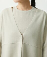 ZZSCS02270 modulation 切替デザインミラノカーディガン ベージュ