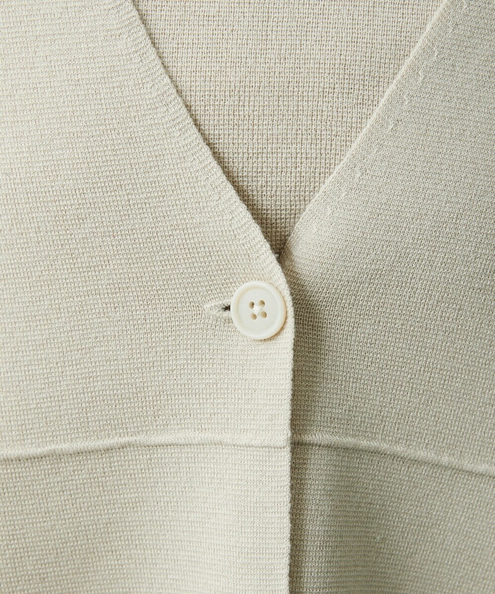 ZZSCS02270 modulation 切替デザインミラノカーディガン ベージュ