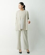 ZZSCS02270 modulation 切替デザインミラノカーディガン ベージュ