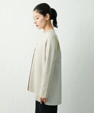 ZZSCS02270 modulation 切替デザインミラノカーディガン ベージュ