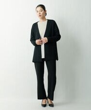 ZZSCS02270 modulation 切替デザインミラノカーディガン ブラック