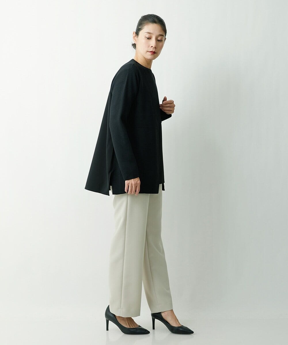 ZZSCS02270 modulation 切替デザインミラノカーディガン ブラック